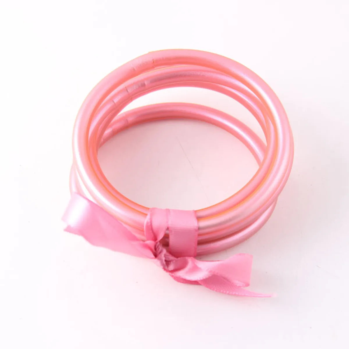 1 Set Lady Solid Color Silica Gel Women'S Wristband