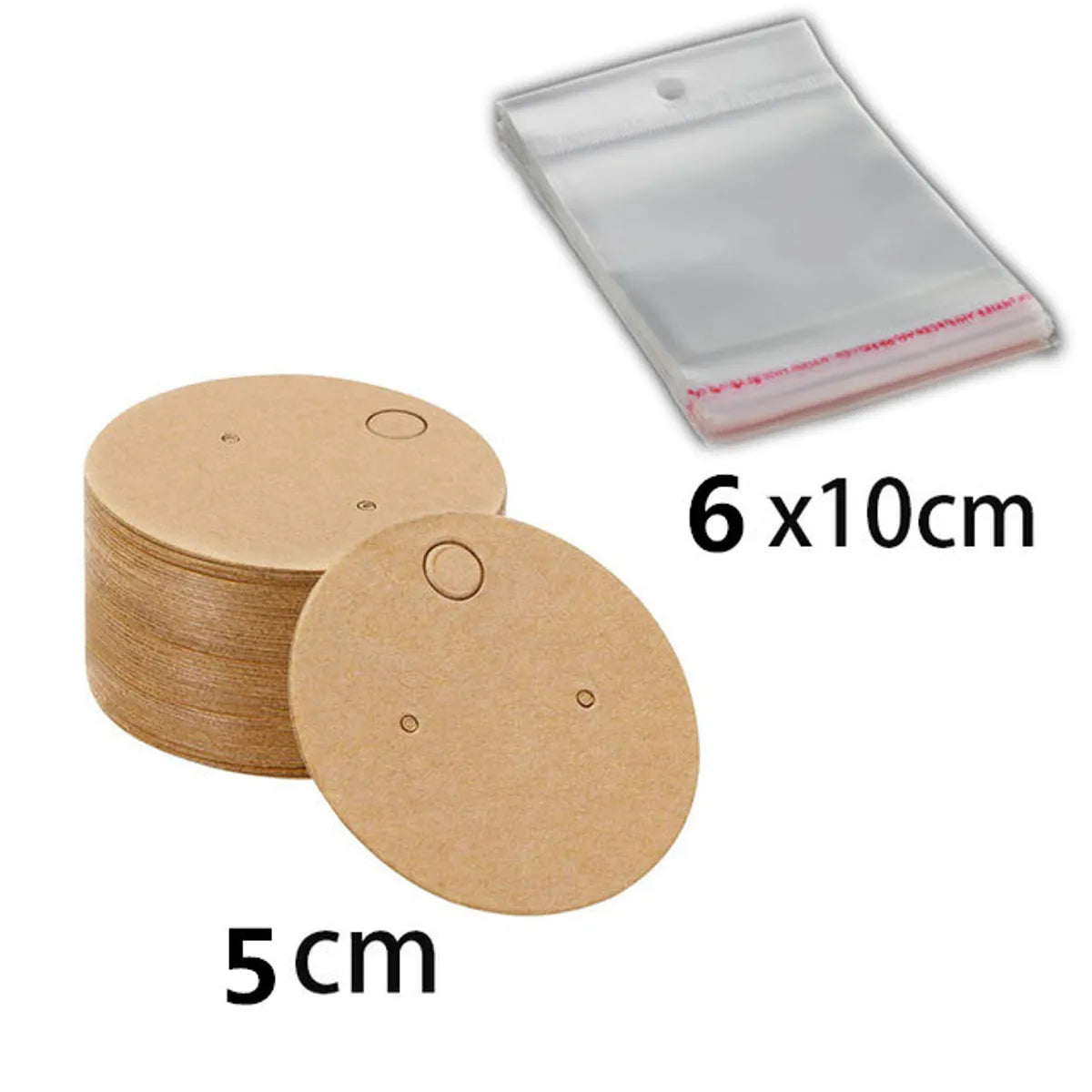 1 Set Paper Simple Style Solid Color Jewelry Packaging Cards