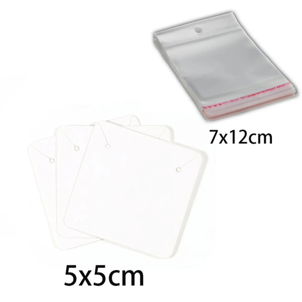 1 Set Paper Simple Style Solid Color Jewelry Packaging Cards