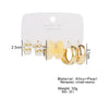 1 Set Retro C Shape Alloy Ear Studs