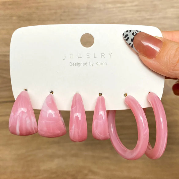 1 Set Retro C Shape Alloy Ear Studs