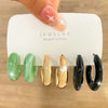 1 Set Retro C Shape Alloy Ear Studs