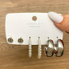 1 Set Retro C Shape Alloy Ear Studs