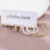 1 Set Retro Classic Style Hexagon Tassel Leopard Inlay Arylic Wax Line Metal Artificial Pearls Earrings