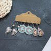 1 Set Retro Flower Alloy Turquoise Seed Bead Handmade Women'S Drop Earrings