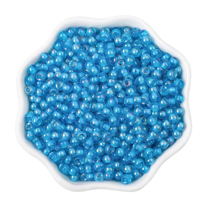 1 Set Diameter 4mm Hole 1~1.9mm Glass Ball Beads