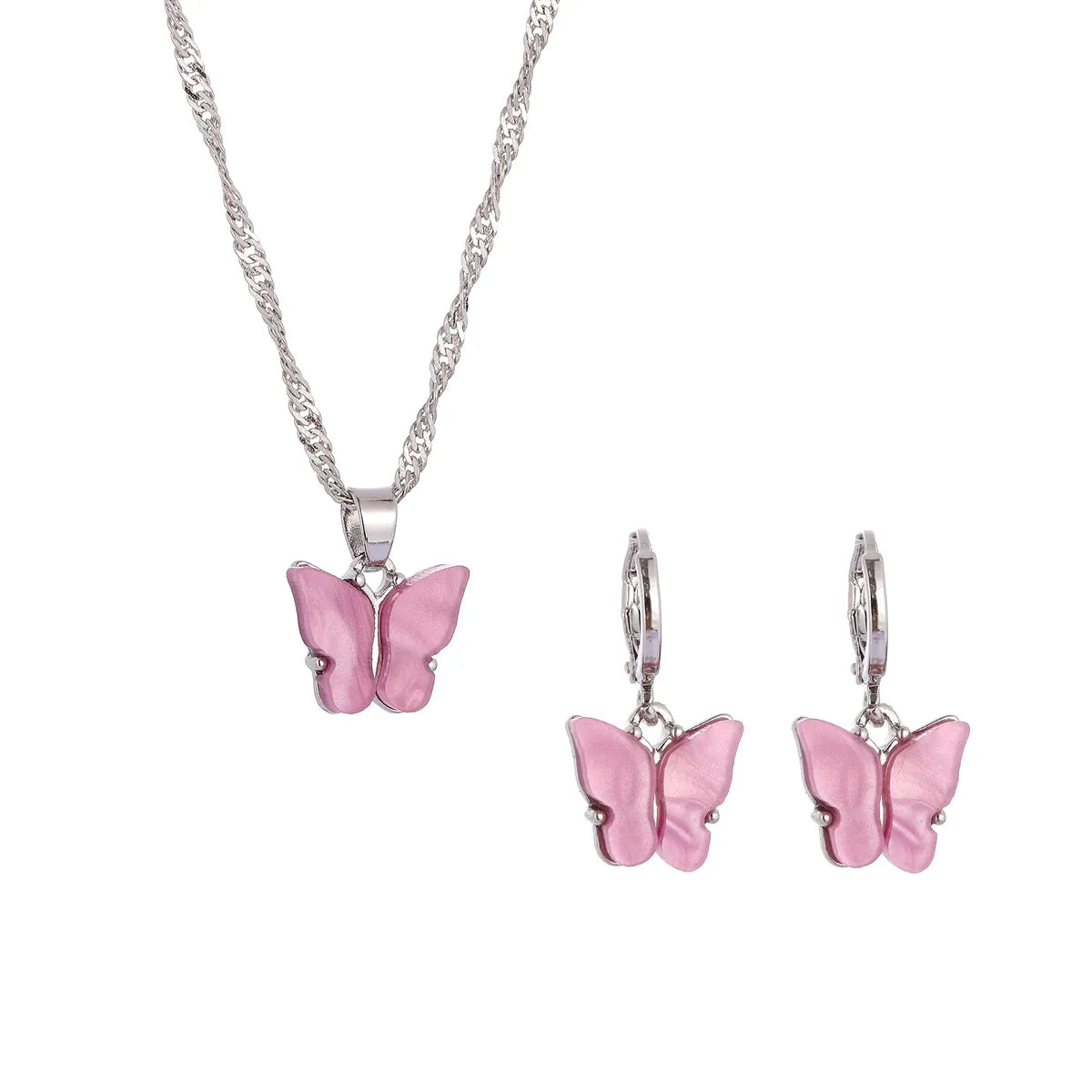 1 Set Simple Style Bow Knot Alloy Plating Women'S Pendant Necklace