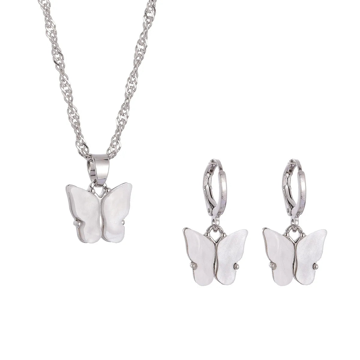 1 Set Simple Style Bow Knot Alloy Plating Women'S Pendant Necklace