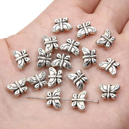 1 Set Alloy Bow Knot Shell Fish Beads