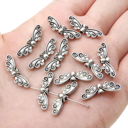 1 Set Alloy Bow Knot Shell Fish Beads