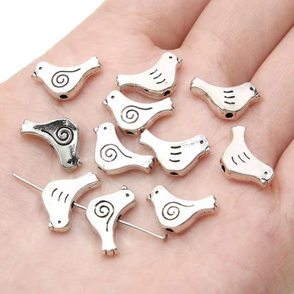 1 Set Alloy Bow Knot Shell Fish Beads