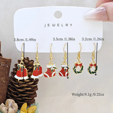 1 Set Simple Style Classic Style Color Block Alloy Drop Earrings