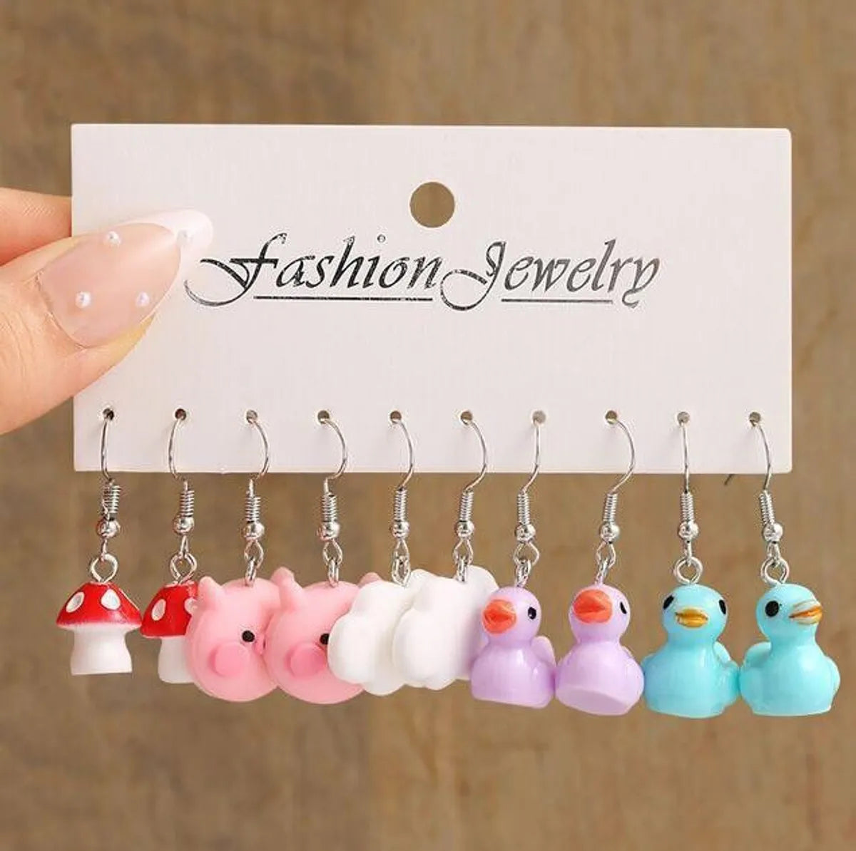 1 Set Simple Style Classic Style Color Block Tassel Epoxy Arylic Drop Earrings