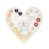 1 Set Simple Style Classic Style Heart Shape Inlay Alloy Rhinestones Ear Studs