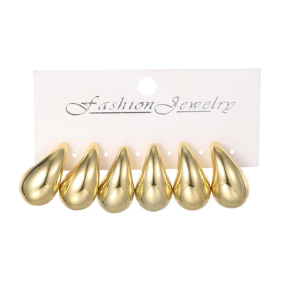 1 Set Simple Style Classic Style Solid Color Plating Arylic Ear Studs