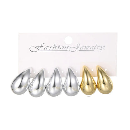 1 Set Simple Style Classic Style Solid Color Plating Arylic Ear Studs