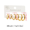 1 Set Simple Style Commute Solid Color 304 Stainless Steel Drop Earrings