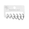 1 Set Simple Style Commute Solid Color 304 Stainless Steel Drop Earrings
