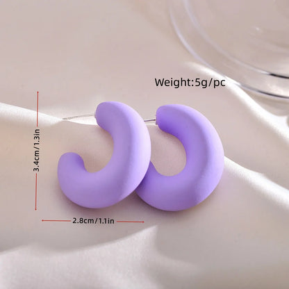 1 Set Simple Style Geometric Arylic Ear Studs