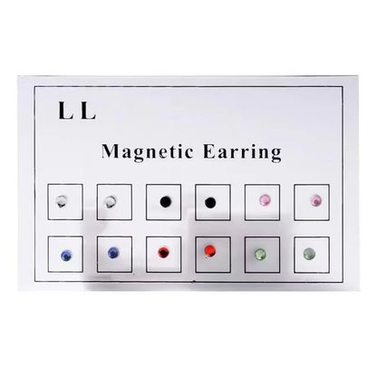 1 Set Simple Style Geometric Magnetic Material Ear Studs