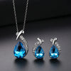 1 Set Simple Style Heart Shape Alloy Inlay Zircon Women's Jewelry Set