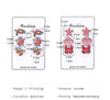 1 Set Vacation Beach Tortoise Starfish Crab Wood Ear Studs