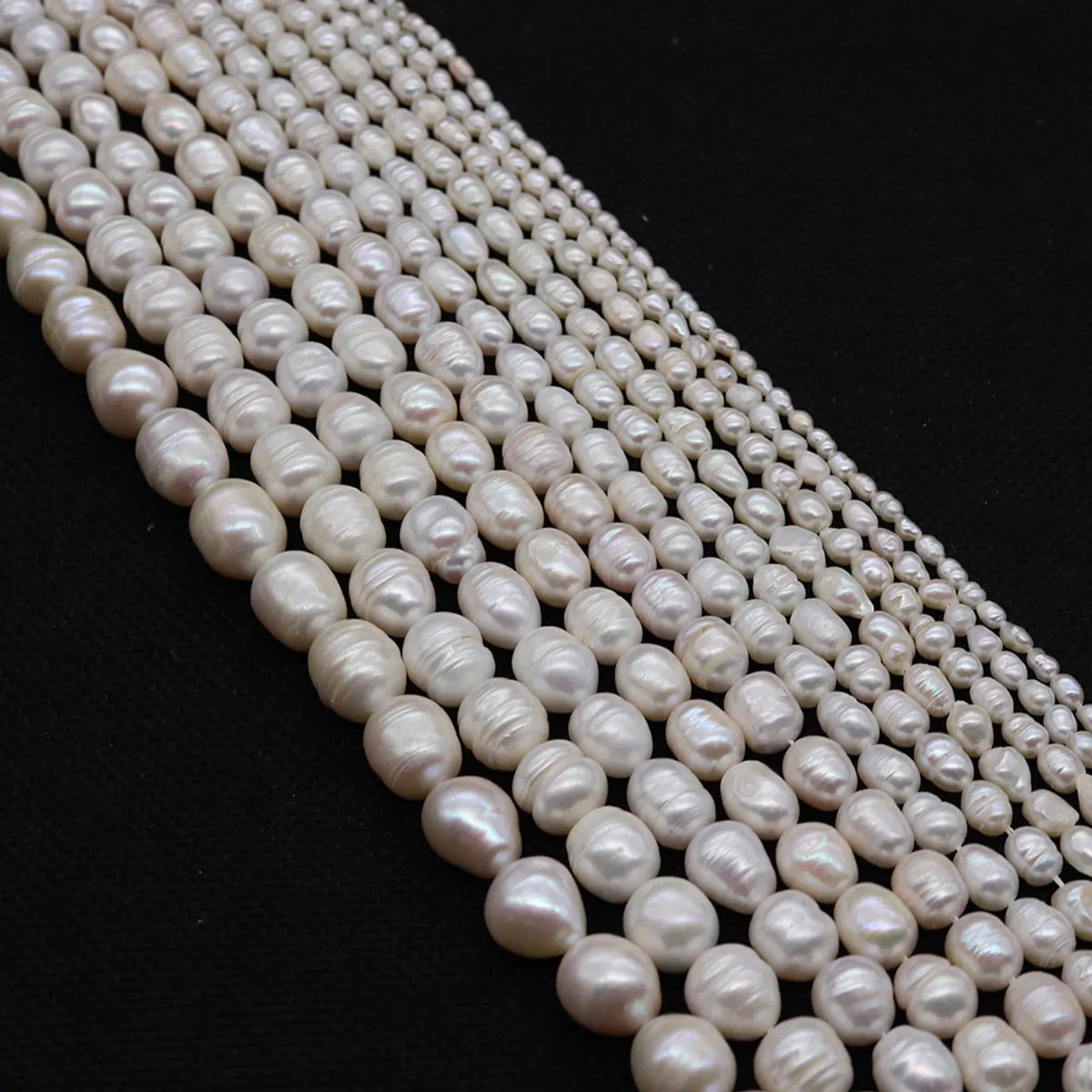 1 String Freshwater Pearl Geometric Beads