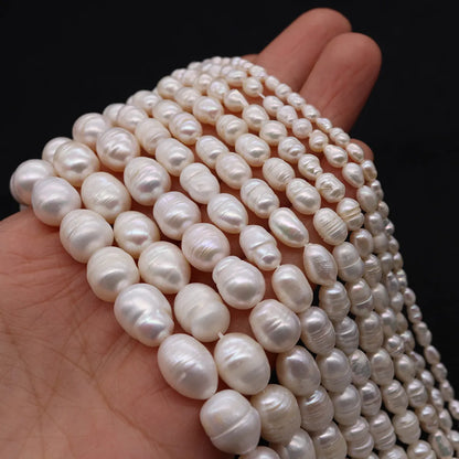 1 String Freshwater Pearl Geometric Beads