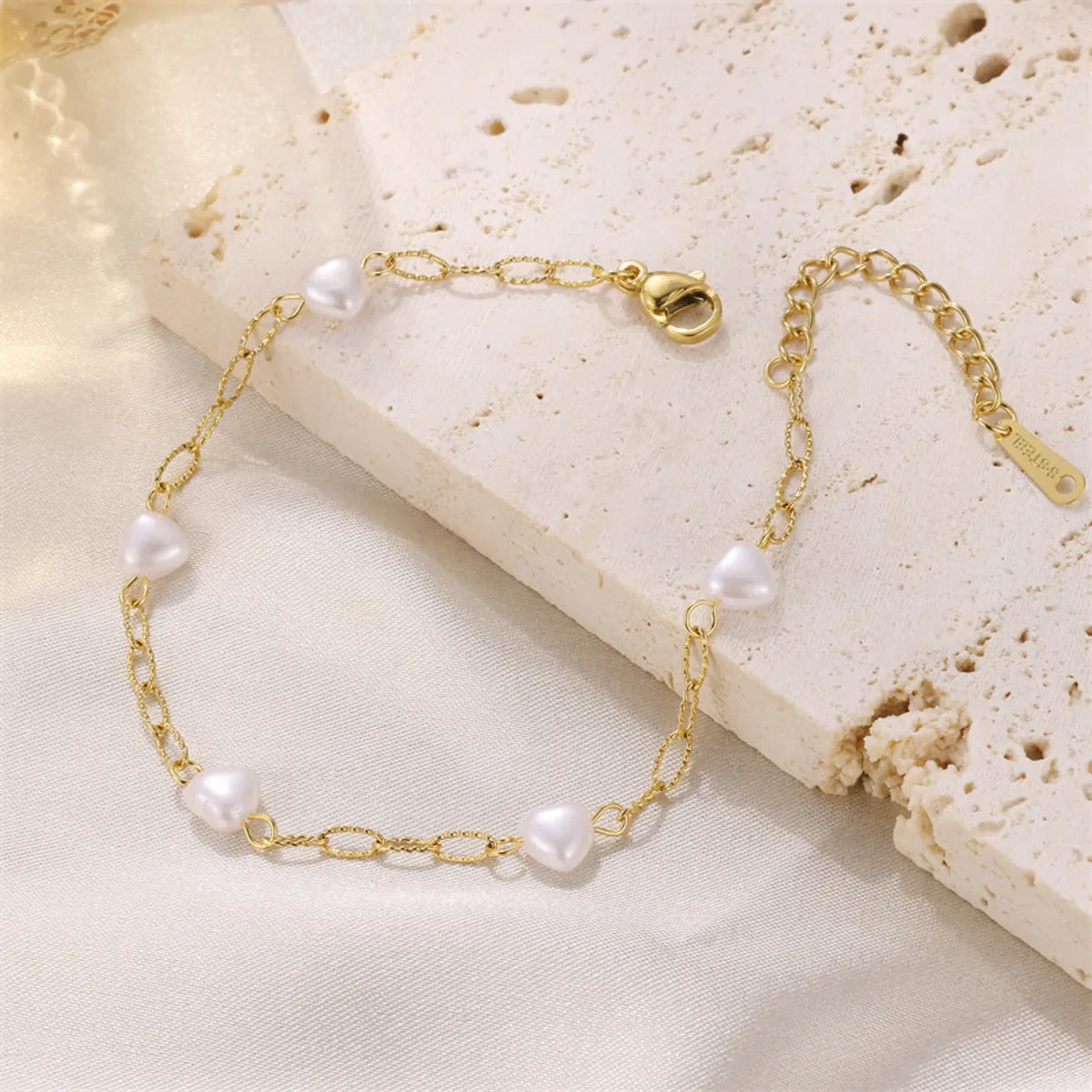 1 Women'S Stainless Steel Gold Anklet