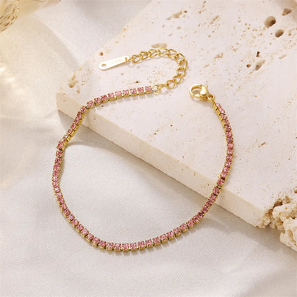 1 Women'S Stainless Steel Gold Anklet