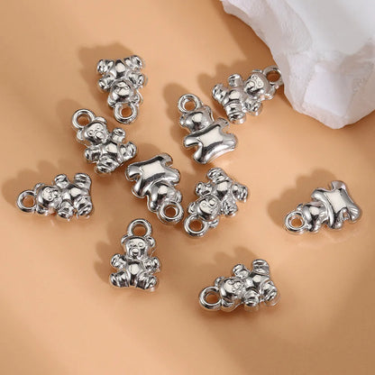 10 PCS/Package 11 * 14mm 12 * 15mm 9*18mm Hole 2~2.9mm Zinc Alloy Cross Sun Key Polished Pendant