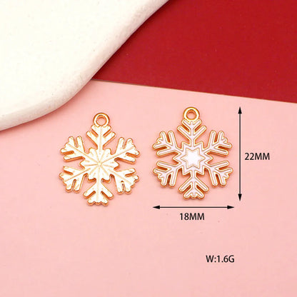 10 PCS/Package 15*15mm 18*33mm 20*22MM Alloy Rhinestones Christmas Tree Santa Claus Elk Pendant