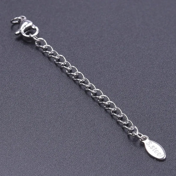 10 PCS/Package 6*60mm 304 Stainless Steel Geometric Polished Extension Chain