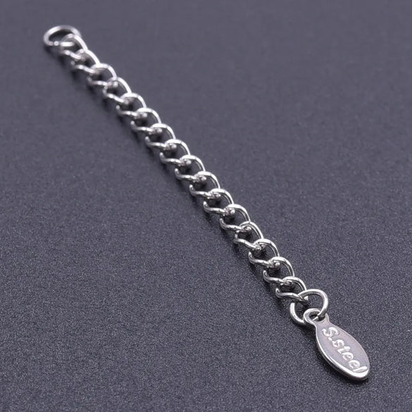 10 PCS/Package 6*60mm 304 Stainless Steel Geometric Polished Extension Chain