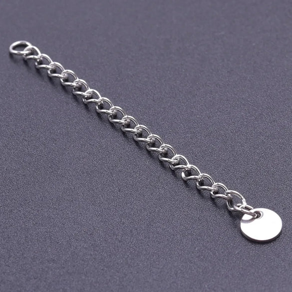 10 PCS/Package 6*60mm 304 Stainless Steel Geometric Polished Extension Chain