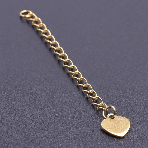 10 PCS/Package 6*60mm 304 Stainless Steel Geometric Polished Extension Chain