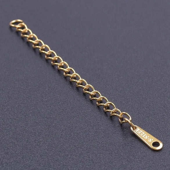 10 PCS/Package 6*60mm 304 Stainless Steel Geometric Polished Extension Chain