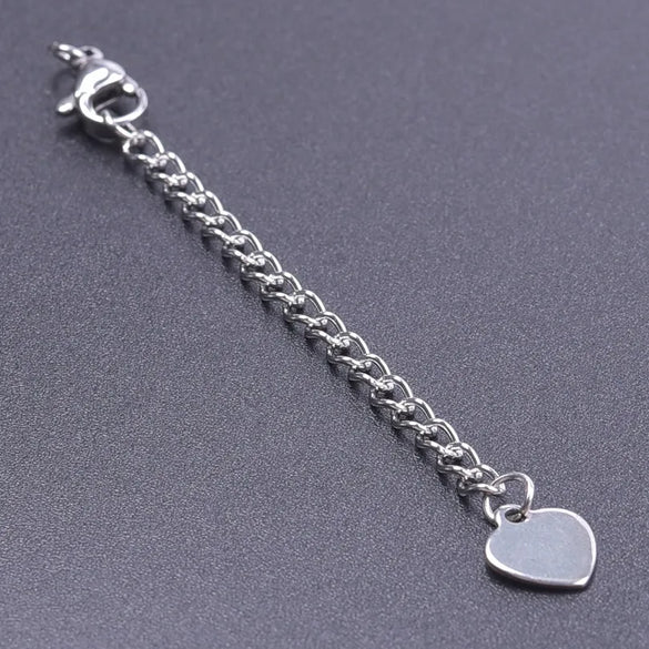 10 PCS/Package 6*60mm 304 Stainless Steel Geometric Polished Extension Chain