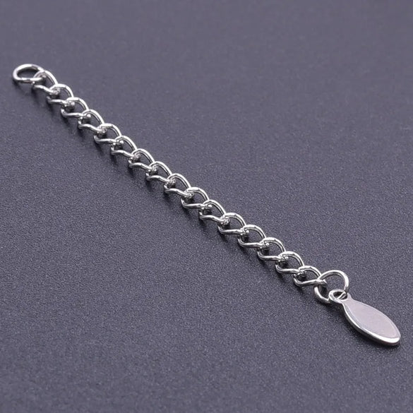 10 PCS/Package 6*60mm 304 Stainless Steel Geometric Polished Extension Chain