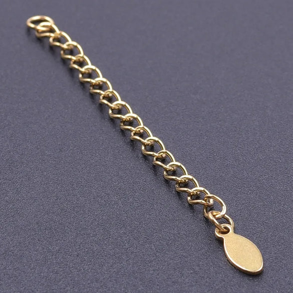 10 PCS/Package 6*60mm 304 Stainless Steel Geometric Polished Extension Chain
