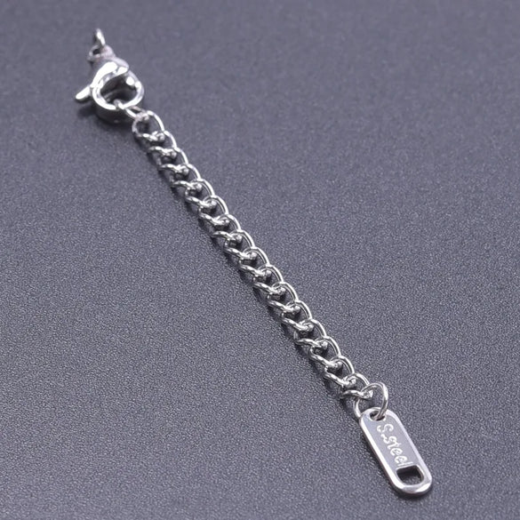 10 PCS/Package 6*60mm 304 Stainless Steel Geometric Polished Extension Chain