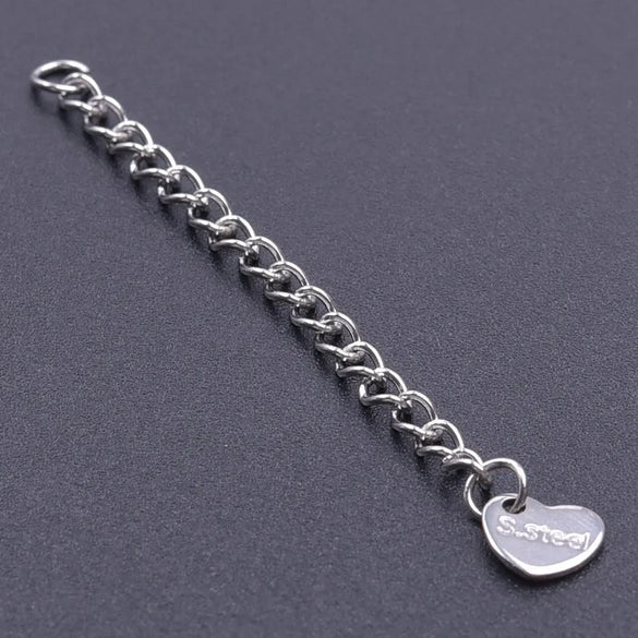 10 PCS/Package 6*60mm 304 Stainless Steel Geometric Polished Extension Chain
