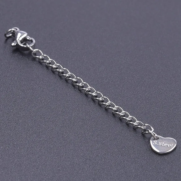 10 PCS/Package 6*60mm 304 Stainless Steel Geometric Polished Extension Chain