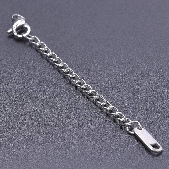 10 PCS/Package 6*60mm 304 Stainless Steel Geometric Polished Extension Chain