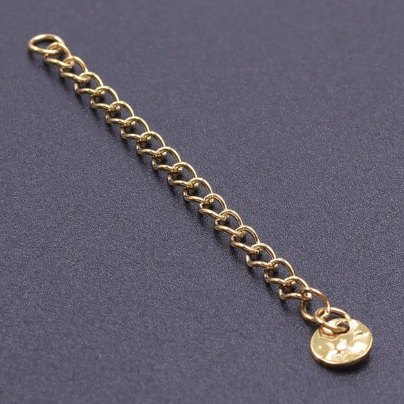 10 PCS/Package 6*60mm 304 Stainless Steel Geometric Polished Extension Chain