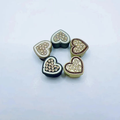 10 PCS/Package Hole 1~1.9mm Synthetic Resin Four Leaf Clover Square Heart Shape Beads