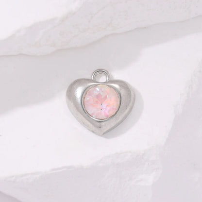 10 PCS/Package Hole Under 1mm Alloy Alloy Heart Shape Pendant