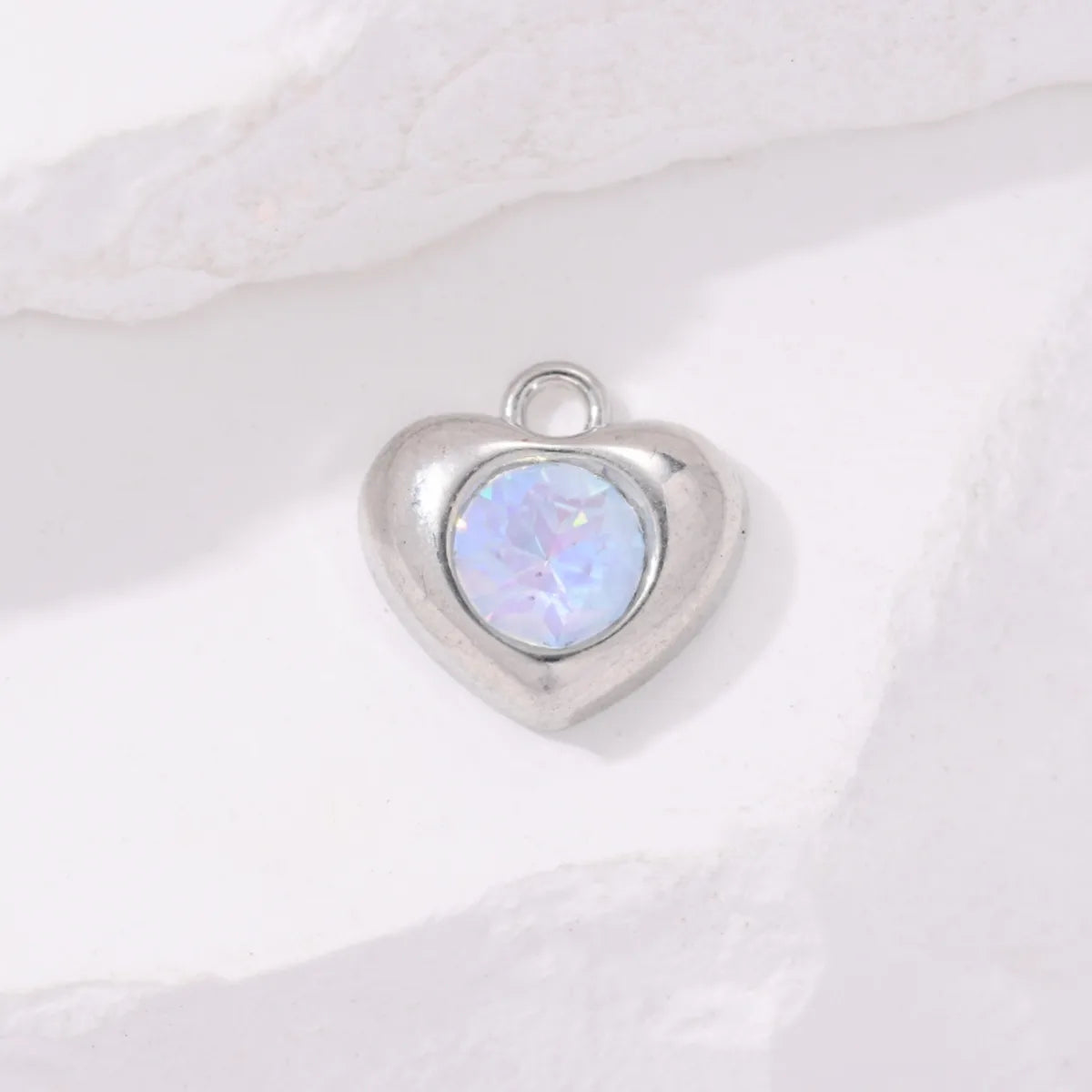 10 PCS/Package Hole Under 1mm Alloy Alloy Heart Shape Pendant