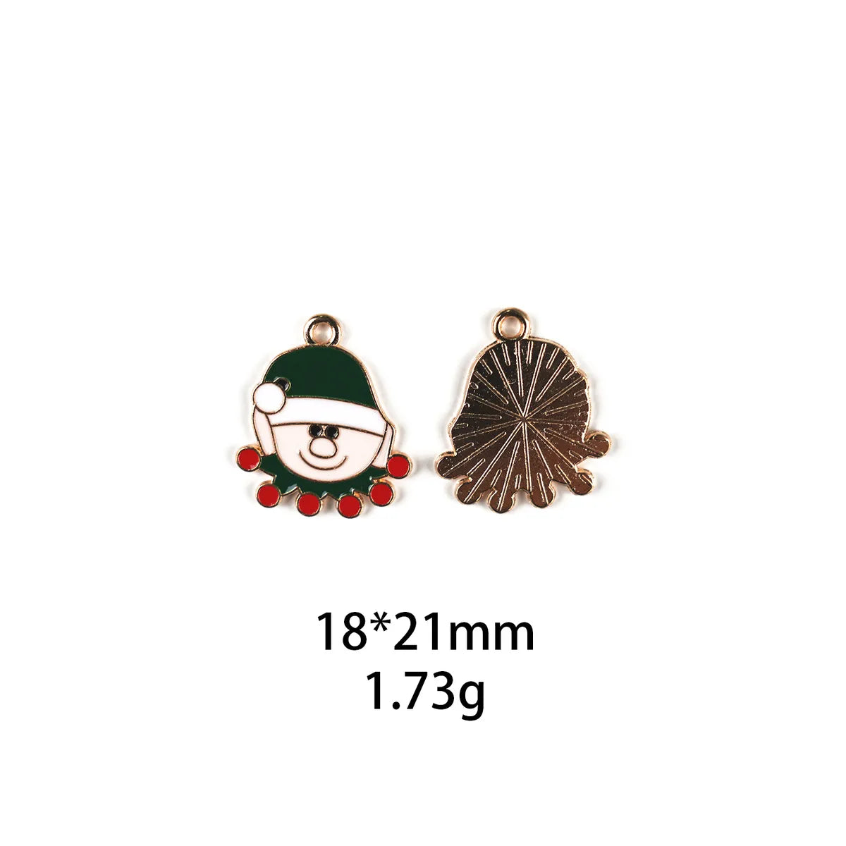 10 PCS/Package Zinc Alloy Christmas Hat Christmas Socks Pendant