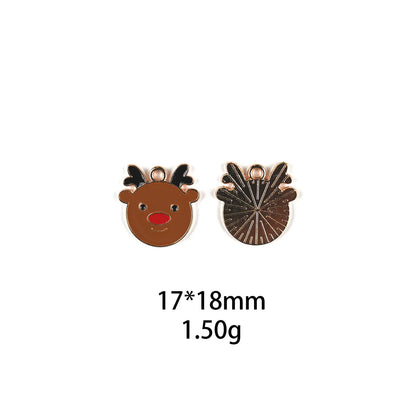 10 PCS/Package Zinc Alloy Christmas Hat Christmas Socks Pendant